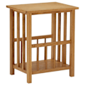 Miniatyrbillede 1 af 6: Porte-revues sidetable 45 x 35 x 55 cm i brunt egetræ DEC032579 kastanj