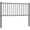 Miniatyrbillede 1 af 5: Hovedgærde til seng, soveværelse, møbel 75 cm, sort metal TDL0202412