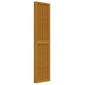 Miniatyrbillede 3 af 6: Paravent separator for room partition 5 panels in paulownia wood brown DEC030986 kastanj