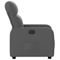 Miniatyrbillede 6 af 6: Fauteuil relax TV med komfortabel polstring og manuel hældningsfunktion i mørkegrå stof DEC027945 Grå