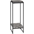 Miniatyrbillede 1 af 6: Plantebord støtte til planter hylde til blomster sidebord i metal MDF mørkegrå 101
