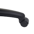Miniatyrbillede 6 af 6: Ergonomisk kontorstol til gamere med hjul, drejelig, højdejusterbar, syntetisk, sort 04_0001839 Svart