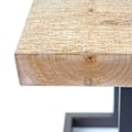 Miniatyrbillede 3 af 6: Rustik solidt fyrretræs taburet i industrielt design, certificeret FSC 48 af 36 af 32.