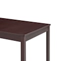 Miniatyrbillede 4 af 6: Moderne design spisebord 140 x 70 x 73 cm mørkebrun fyrretræ DEC036871 kastanj