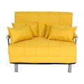 Miniatyrbillede 4 af 6: Sovesofa med soveplads, liggeflade 97x186 cm, gul stof 04_0006261 Gul