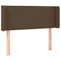 Miniatyrbillede 2 af 5: Hovedgavl - Ikke specificeret - 93x16x78/88 cm - Mørkebrun - LED - Klassisk tidløs Mörkbrun
