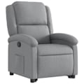 Miniatyrbillede 3 af 6: Fauteuil relax TV med komfortabel polstring, elektrisk løftefunktion i lys gråt stof DEC027907 Grå