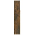 Miniatyrbillede 3 af 5: Sengegavl - MDF - Brun - 100x19x103,5 cm - Indbygget opbevaring - Moderne stil kastanj