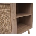 Miniatyrbillede 4 af 6: Kommode skab buffet opbevaringsrum i kubu og melamintræ 67x80x38 cm eglook 04_0006517 kastanj