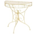 Miniatyrbillede 1 af 6: Side table semi-round 72 x 36 x 74 cm in gilded metal DEC032548 Metall