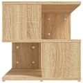 Miniatyrbillede 3 af 5: Sofa endebord bordmøbel til stuen 40 x 40 x 40 cm spånplade farve eg DEC032415 Flerfärgad