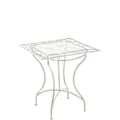 Miniatyrbillede 1 af 2: Rustik design havebords til terrasse og balkon i hvid, patineret smedet jern 10_0003813 Vit