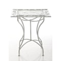 Miniatyrbillede 2 af 2: Rustik design havebords til terrasse og balkon i hvid, patineret smedet jern 10_0003813 Vit