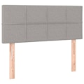 Miniatyrbillede 1 af 4: Hovedgærde - Ikke specificeret - 80x5x78/88 cm - Lysegrå stof - Klassisk stil - Højdejusterbar Ljusgrått