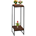 Miniatyrbillede 3 af 6: Plantesupport, blomsterhylde, sidebord i metal MDF mørkebrun 101