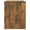 Pikkukuva 3 / 4: Yöpöytä hyllyllä 40 x 30 x 40 cm ruskeaa insinööripuuta DEC033558 kastanj