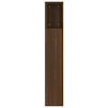 Miniatyrbillede 3 af 5: Hovedgærde med opbevaring, tilbehør til seng, natbord, hylde 160 x 18,5 x 104,5 MDF brun kastanj