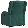 Miniatyrbillede 4 af 6: Fauteuil relax TV med komfortabel polstring, elektrisk hævning i mørkegrønt stof DEC028212 Guld