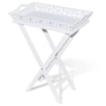 Miniatyrbillede 1 af 6: Foldbart sidetabel med MDF top + hvid fyrretræ DEC032322 Vit