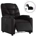 Miniatyrbillede 2 af 6: Fauteuil relax TV med elektrisk tilbagelægningsfunktion, meget komfortabel i sort PVC DEC028466 Svart