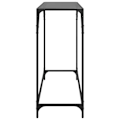 Miniatyrbillede 3 af 6: Bordkonsole med glas- og sort stål top 98 x 35 x 81 cm DEC031345 Svart
