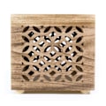 Miniatyrbillede 4 af 6: Tabouret, kube, træ, sidebord, kube, brunt træ, sengebord, lav bordhylde, 39 x 40 x 40