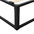 Pikkukuva 4 / 4: Kaksosvuode metallista, pulverimaalattu teräsrunko, nukkumismitat 140 x 200 musta