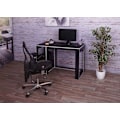 Miniatyrbillede 3 af 4: Bureau bordplade til computer 120 x 60 x 76 i sort grå MDF