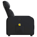Miniatyrbillede 6 af 6: Tv-lænestol med massagefunktion, 6 massagepunkter, negligerbar i sort PVC DEC027032 Svart