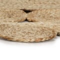 Pikkukuva 3 / 5: Matto - Jute - Käsintehty - Pyöreä - Beige - Luonnollinen