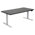Pikkukuva 5 / 6: Sähkösäädettävä työpöytä tietokoneelle 160x80cm 53kg MDF Musta, Harmaa 04_0001406 Grå