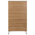 Pikkukuva 4 / 6: Designerkorkeakaappi 3D 5 laatikkoa mango-puusta ja metallista 145x80x44 cm 04_0006528 kastanj