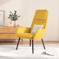 Miniatyrbild 1 av 6: Lounge fåtölj soffa design modern design modern senapsgul tyg gul DEC026707 Gul