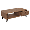 Miniatyrbillede 5 af 6: Bordlampe, sidebord, to hylder og to skuffer 44x120x65 cm brun 04_0008451 kastanj