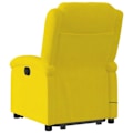 Miniatyrbillede 4 af 6: TV-relaksationsstol med massagefunktion, elektrisk hævefunktion i gul velour DEC026983 Gul