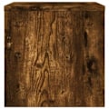 Pikkukuva 3 / 6: Yöpöytä hyllyllä 40 x 30 x 30 cm ruskea insinööripuu DEC033552 kastanj