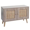 Pikkukuva 6 / 6: Kompakti buffet kaapilla, jossa on kaksi säilytyskomponenttia, kubu-puusta, tammen näköinen, 56x80x30 cm 04_0006518 kastanj