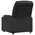 Miniatyrbillede 5 af 6: Tv-lænestol med massagefunktion, justerbar, 6 massagepunkter i sort PVC DEC027036 Svart