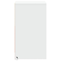 Miniatyrbillede 4 af 6: Sæt med 2 natborde med skuffe og LED 38 x 34 x 61 cm i hvidt ingeniørtræ DEC032869 Vit