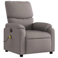 Miniatyrbillede 3 af 6: Fauteuil til afslapning med elektrisk vippesfunktion i taupe stof DEC027274 Mol