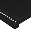 Miniatyrbillede 4 af 5: Sengehoved tilbehør til soveværelse møbel med LED 200 x 5 x 78/88 cm sort stof TDL0200624 Svart