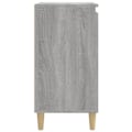 Pikkukuva 4 / 6: Yöpöytä, jossa on ovi ja lokero 40 x 35 x 70 cm harmaata teknologia-aluetta DEC034637 kastanj