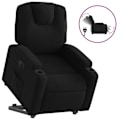 Miniatyrbillede 2 af 6: Fauteuil relax TV med elektrisk løftefunktion meget komfortabel i sort stof DEC028487 Svart