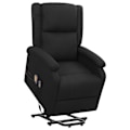 Miniatyrbillede 1 af 6: Recliner med elektrisk løftefunktion og massage i sort stof DEC029253 Svart