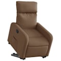 Miniatyrbillede 1 af 6: Fauteuil relax TV med komfortabel polstring og elektrisk løftefunktion i brunt stof DEC028052 kastanj