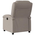 Miniatyrbillede 4 af 6: Fauteuil relax TV med komfortabel polstring og manuel hældningsfunktion i taupe stof DEC028182 Guld