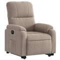 Miniatyrbillede 1 af 6: Lænestol med TV-recliner og elektrisk løftfunktion, meget komfortabel i taupe mikrofiber DEC028589 Guld