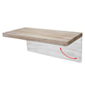 Miniatyrbillede 4 af 6: Væghængt køkkenbord, foldbart tablet i solidt træ, 120x60cm, naturlige farver 04_0005091 kastanj