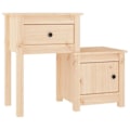 Pikkukuva 1 / 6: Yöpyöri, jossa on laatikot 79,5 x 38 x 65,5 cm käsittelemätöntä mäntyä DEC033079 kastanj