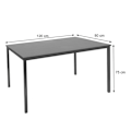 Pikkukuva 3 / 4: Konferenssipöytä 120 x 80 MDF valkoinen